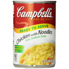 Campbell's Low Sodium Chicken with Noodles Soup 10.75 Ounce Cans
